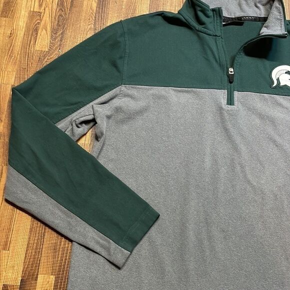 Captivating Apparel men’s three-quarter zip Michigan State Spartans. Size M - Picture 3 of 11